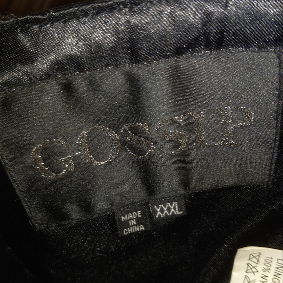 Women's plus size genuine leather all black halter - Picture 4 of 11